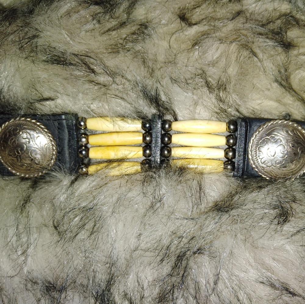 💙Vintage 1980s Triple heart skirt belt - Picture 6 of 7